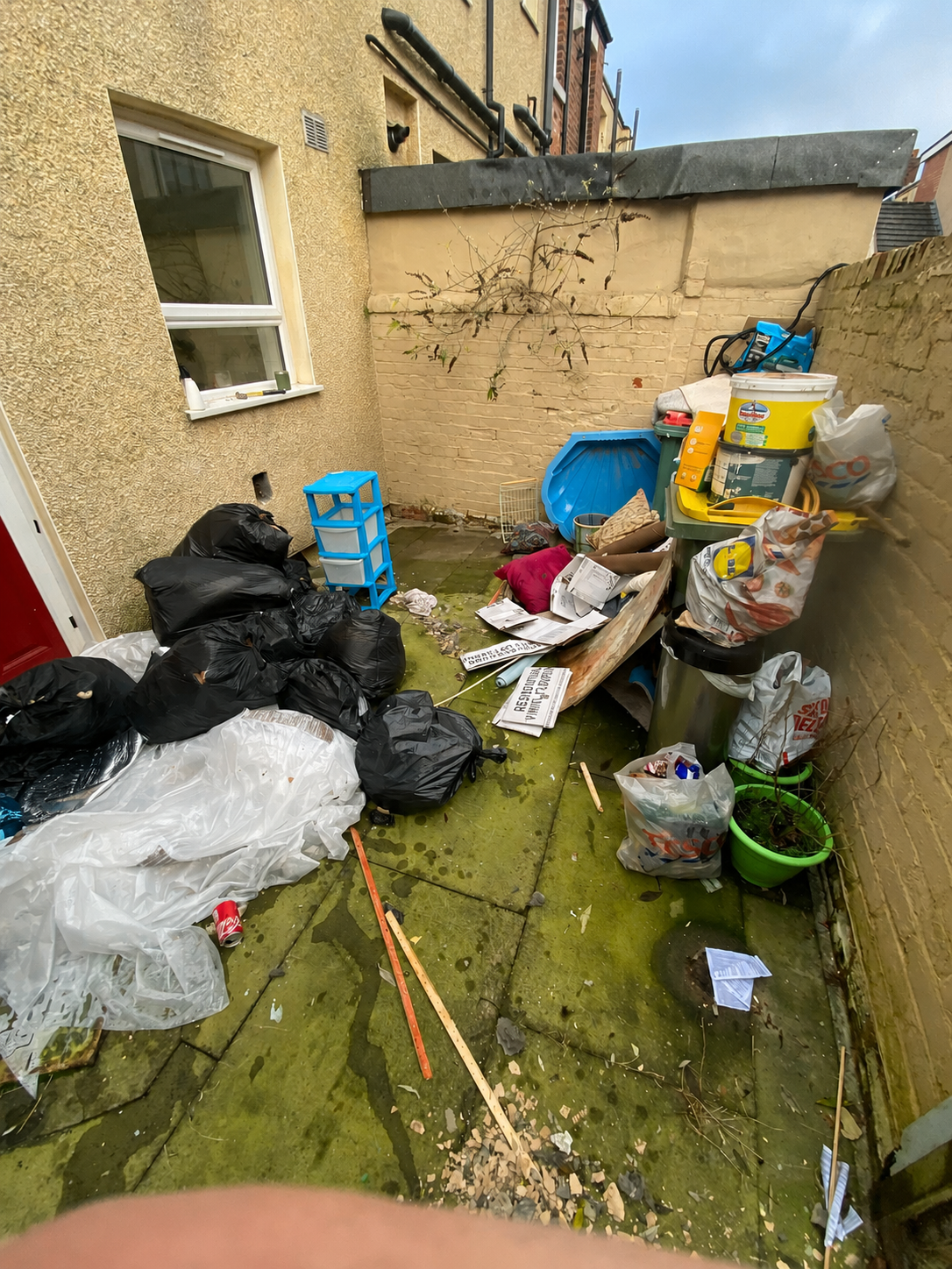 Rubbish removal before clearance Preston Lancashire