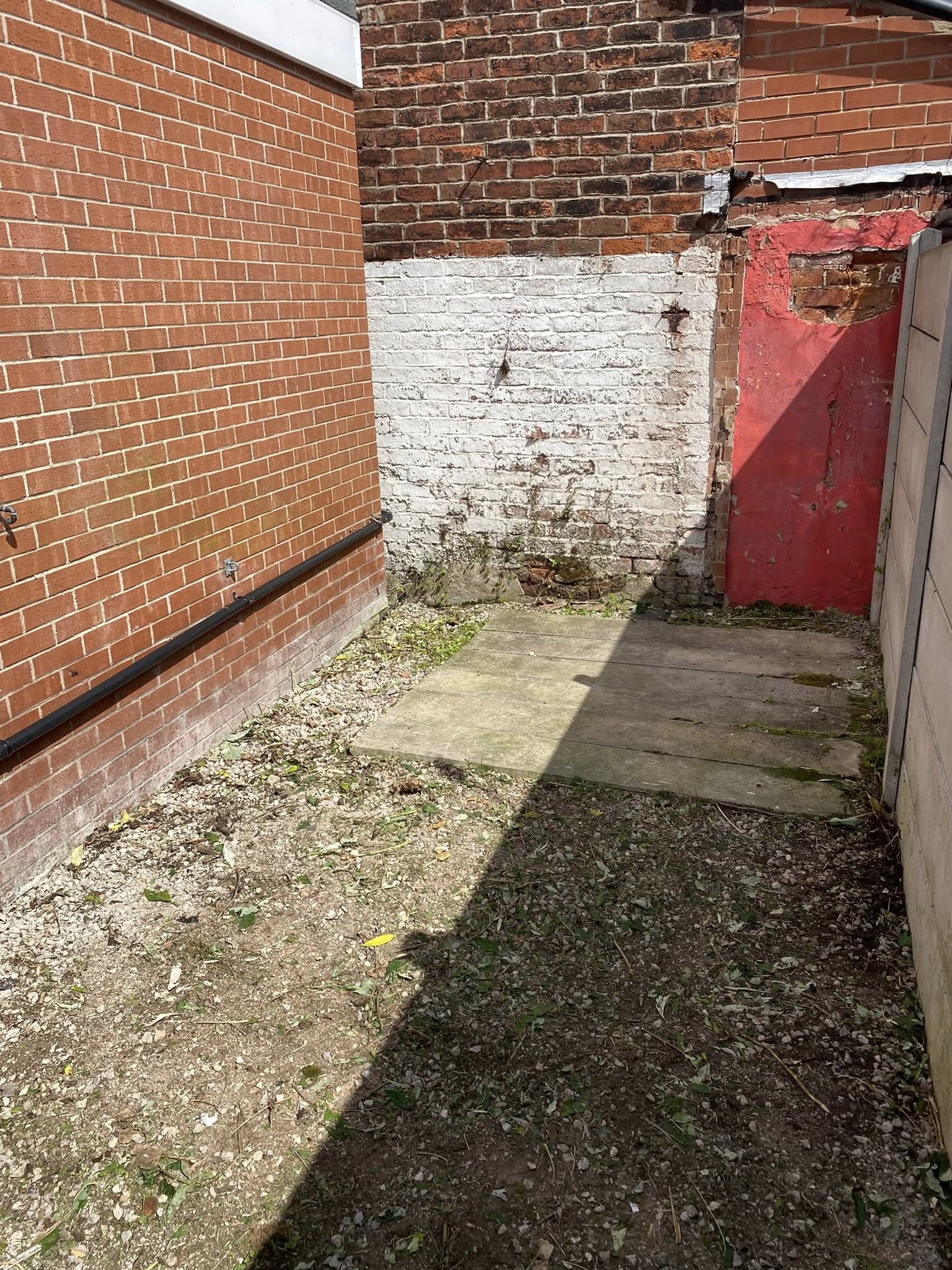 Garden clearance after Lancashire